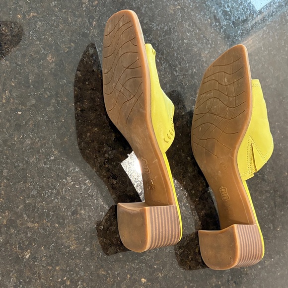 Jessica Bright Green Leather Upper Women's Mules - Picture 5 of 7